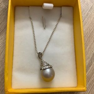 Custom Elegant Necklace w/ Pearl Pendant